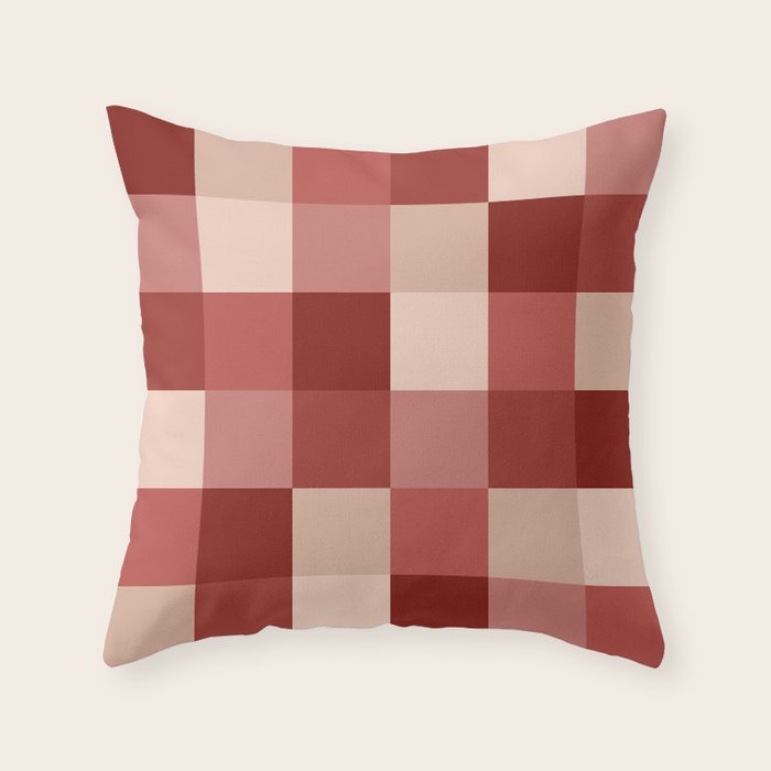 Bold Colorful Checks Pattern - Large X Throw Pillow Gallery Image 1