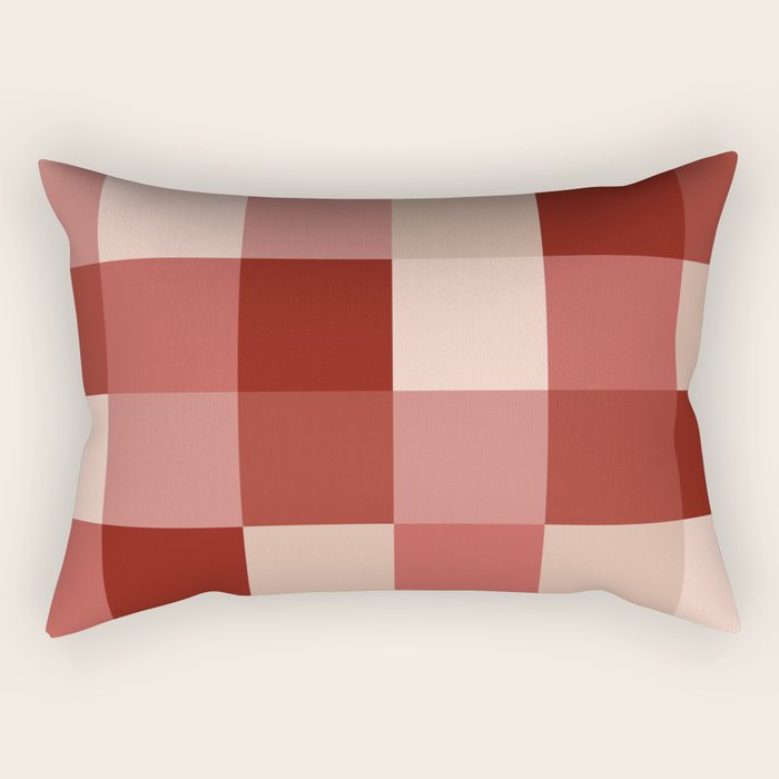 Bold Colorful Checks Pattern - Large X Rectangular Pillow Gallery Image 2