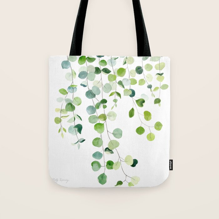 Eucalyptus Watercolor 6 Tote Bag Gallery Image 1
