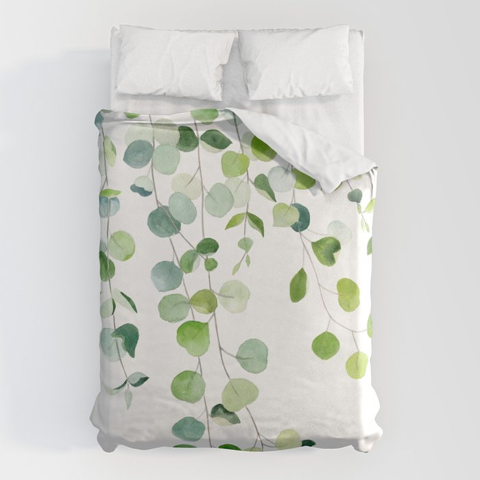Eucalyptus Watercolor 6 Duvet Cover Gallery Image 6