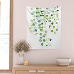 Eucalyptus Watercolor 6 Wall Tapestry Gallery Image 2