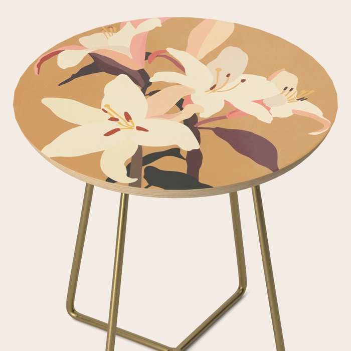 White Lilies Side Table Gallery Image 2
