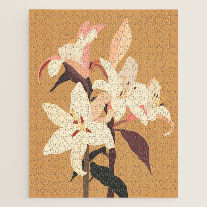 White Lilies Jigsaw Puzzle Gallery Image 1