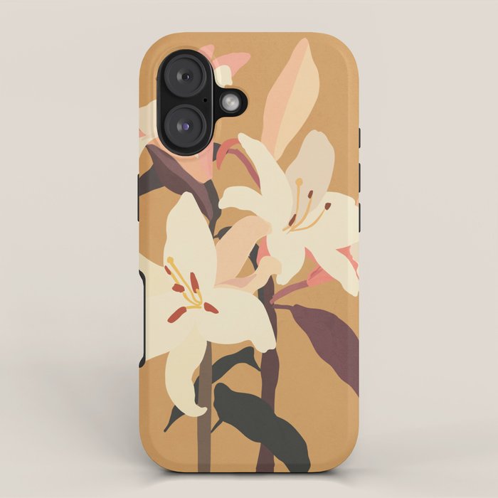 White Lilies iPhone Case Gallery Image 1