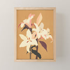 White Lilies Mini Art Print Gallery Image 1