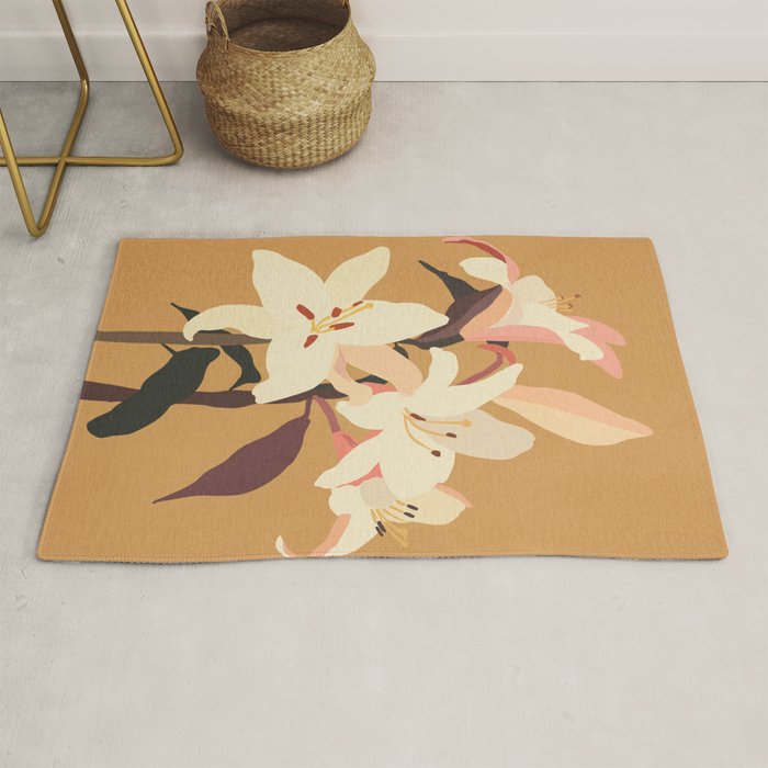 White Lilies Rug Gallery Image 1