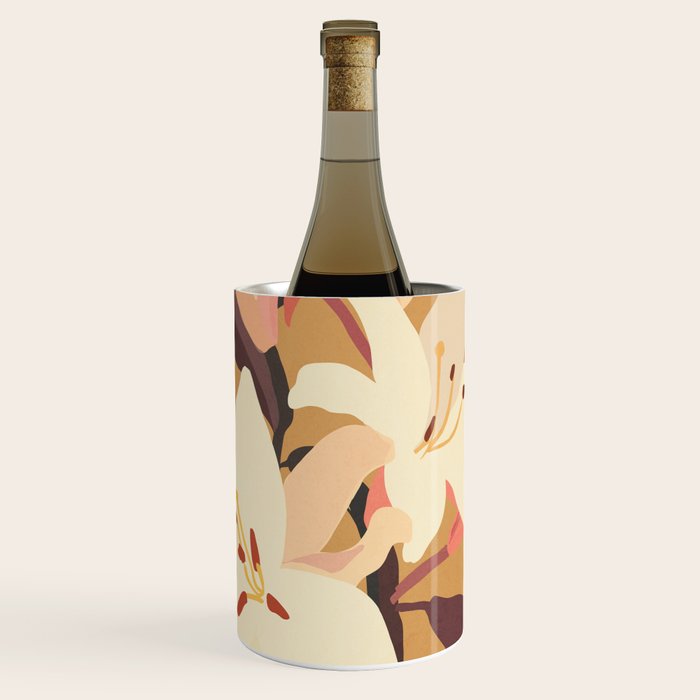 White Lilies Wine Chiller Gallery Image 1