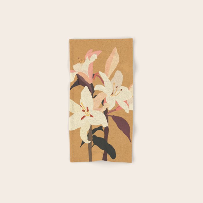 White Lilies Bath Towel Gallery Image 1