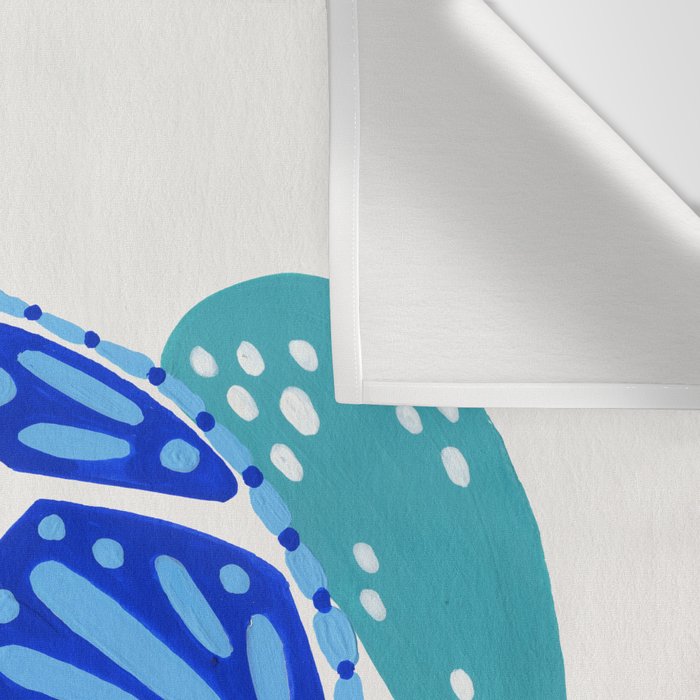 Sea Turtle - Blue Palette Wall Tapestry Gallery Image 3
