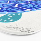 Sea Turtle - Blue Palette Bath Mat Gallery Image 3