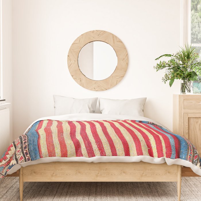 Shahsavan  Antique Azerbaijan Persian Khorjin Print Duvet Cover Gallery Image 3