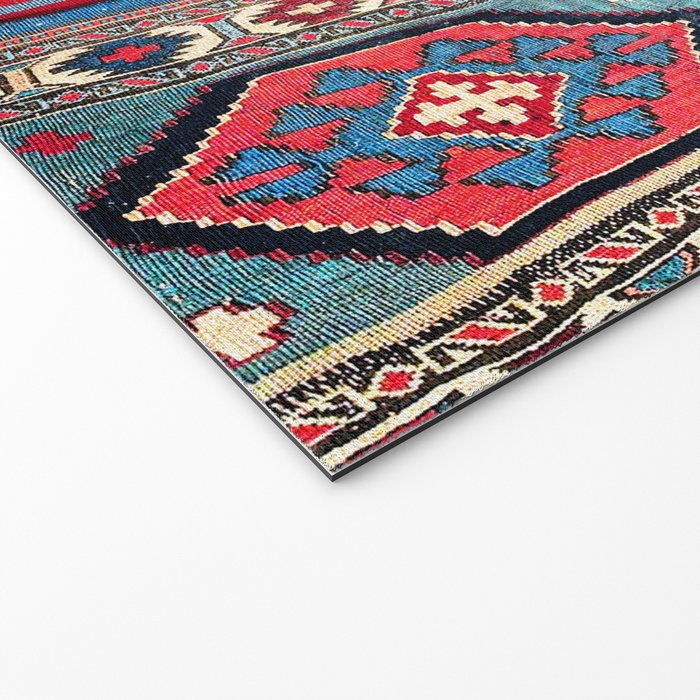 Shahsavan  Antique Azerbaijan Persian Khorjin Print Welcome Mat Gallery Image 2