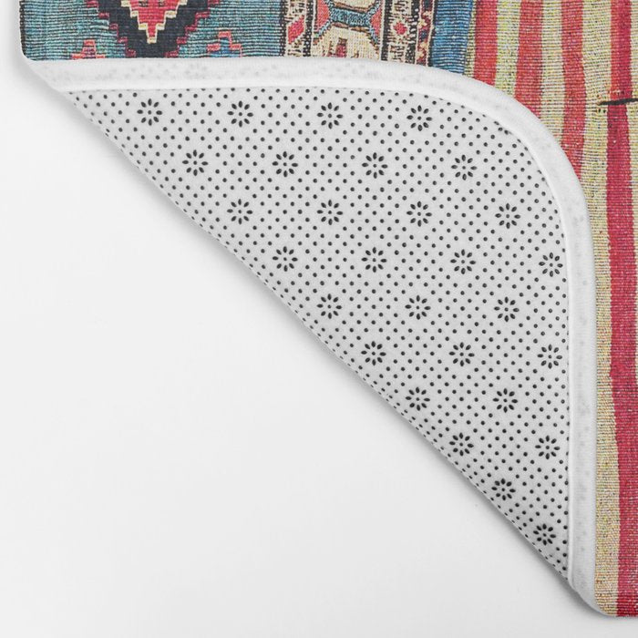 Shahsavan  Antique Azerbaijan Persian Khorjin Print Bath Mat Gallery Image 2