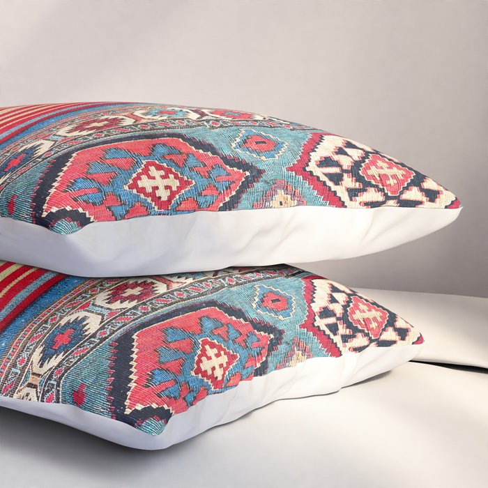 Shahsavan  Antique Azerbaijan Persian Khorjin Print Pillow Sham Gallery Image 3