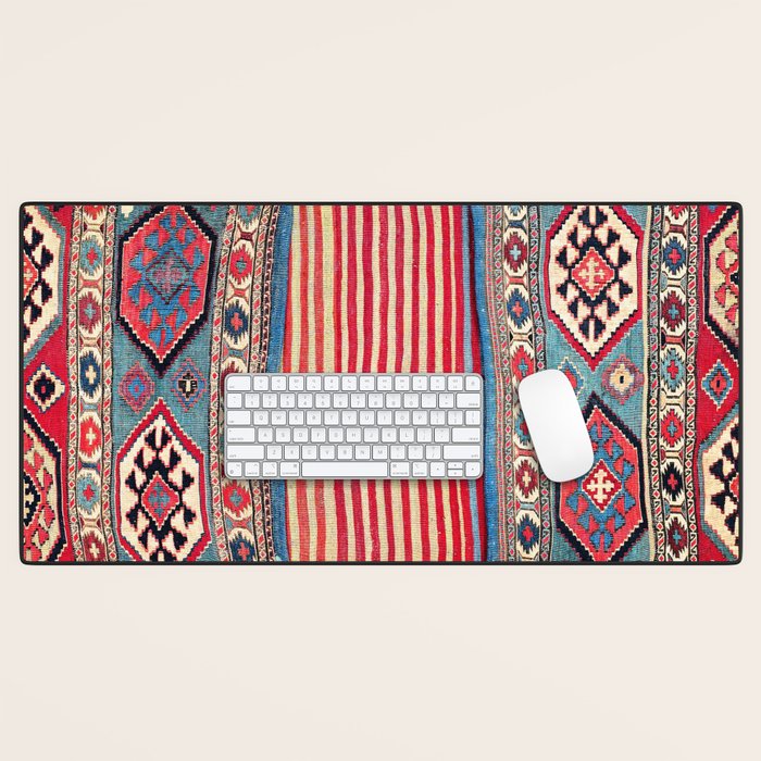 Shahsavan  Antique Azerbaijan Persian Khorjin Print Desk Mat Gallery Image 1