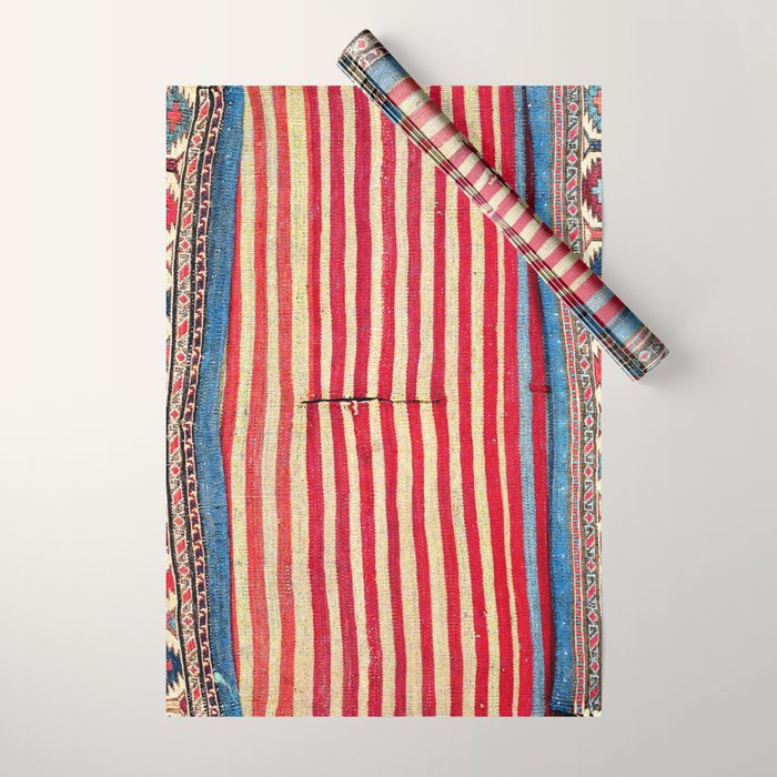 Shahsavan  Antique Azerbaijan Persian Khorjin Print Wrapping Paper Gallery Image 1