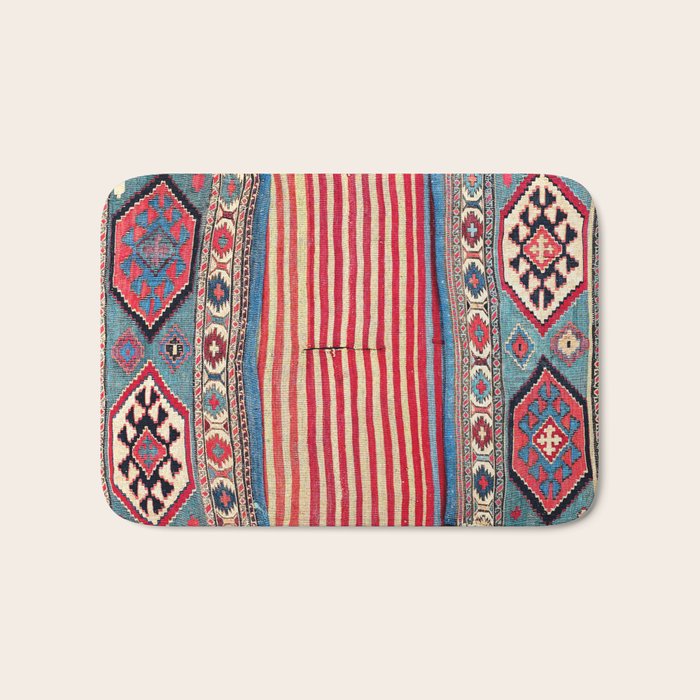 Shahsavan  Antique Azerbaijan Persian Khorjin Print Bath Mat Gallery Image 1