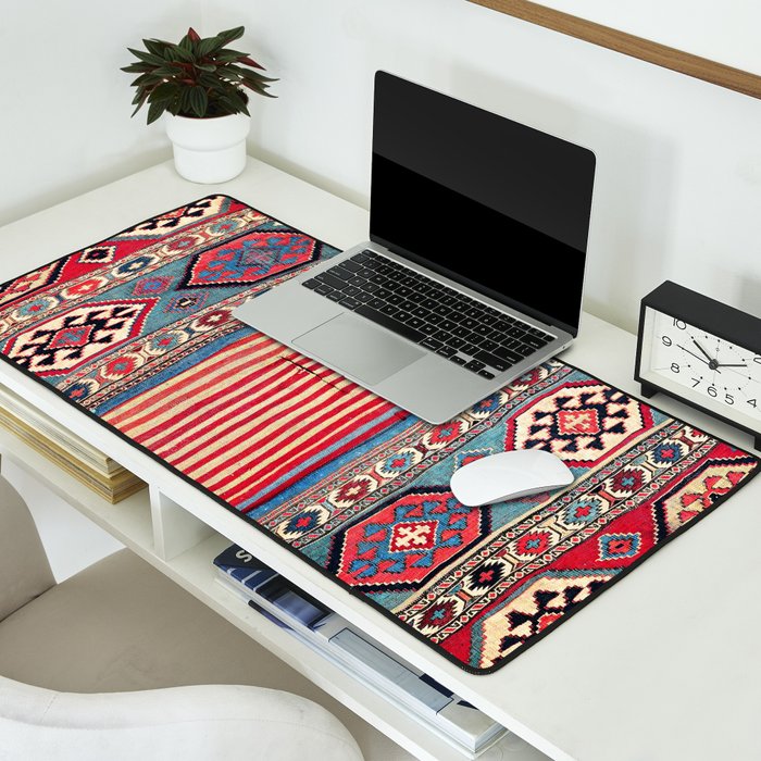 Shahsavan  Antique Azerbaijan Persian Khorjin Print Desk Mat Gallery Image 2