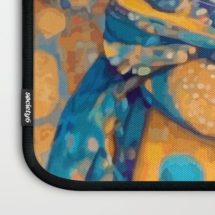 Klimt Cat with Green Eyes in the City Laptop Sleeve Gallery Image 3