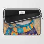 Klimt Cat with Green Eyes in the City Laptop Sleeve Gallery Image 2
