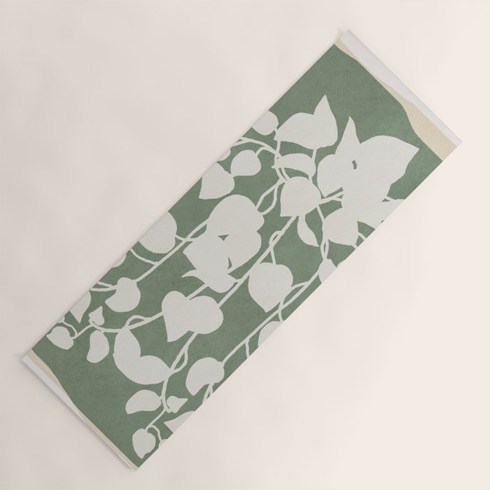 Minimal Abstract Leaves 16 Yoga Mat Gallery Image 1