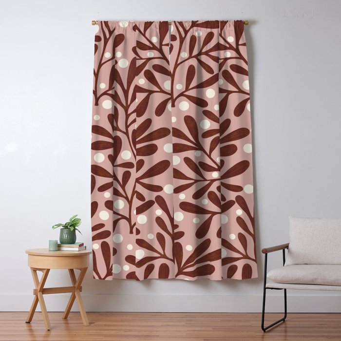 Vase and leaves Window Curtain Gallery Image 5