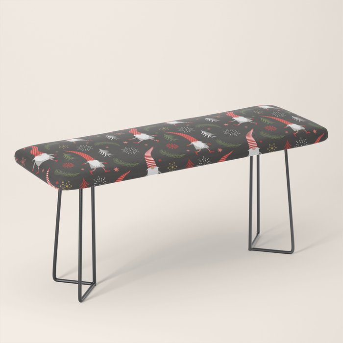 Cute Christmas Elves Bench Gallery Image 1