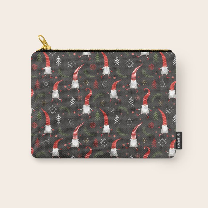 Cute Christmas Elves Carry All Pouch Gallery Image 1