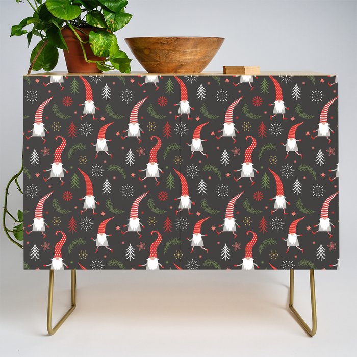 Cute Christmas Elves Credenza Gallery Image 1