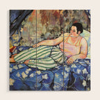 Suzanne Valadon - The Blue Room Wood Wall Art Gallery Image 1