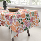 Simple colorful floral CWP Tablecloth Gallery Image 3