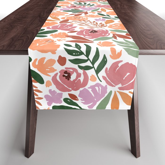 Simple colorful floral CWP Table Runner Gallery Image 1