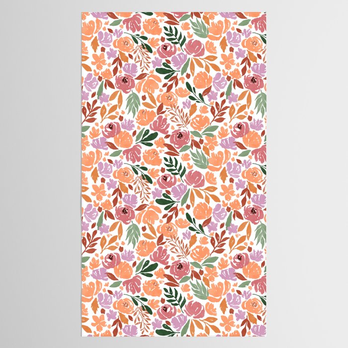 Simple colorful floral CWP Tablecloth Gallery Image 2
