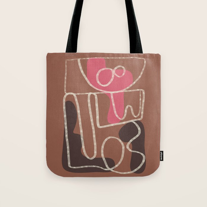 Organic Minimalist Layers 1 Tote Bag Gallery Image 1