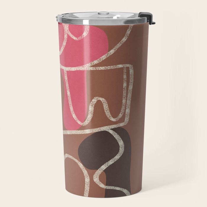 Organic Minimalist Layers 1 Travel Mug Gallery Image 2