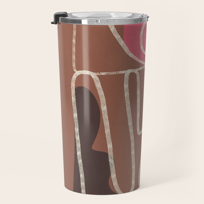 Organic Minimalist Layers 1 Travel Mug Gallery Image 3