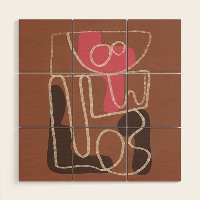 Organic Minimalist Layers 1 Wood Wall Art Gallery Image 1
