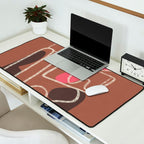 Organic Minimalist Layers 1 Desk Mat Gallery Image 2