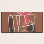 Organic Minimalist Layers 1 Desk Mat Gallery Image 3