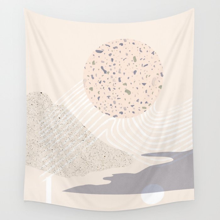 Soft landscape Wall Tapestry Gallery Image 4