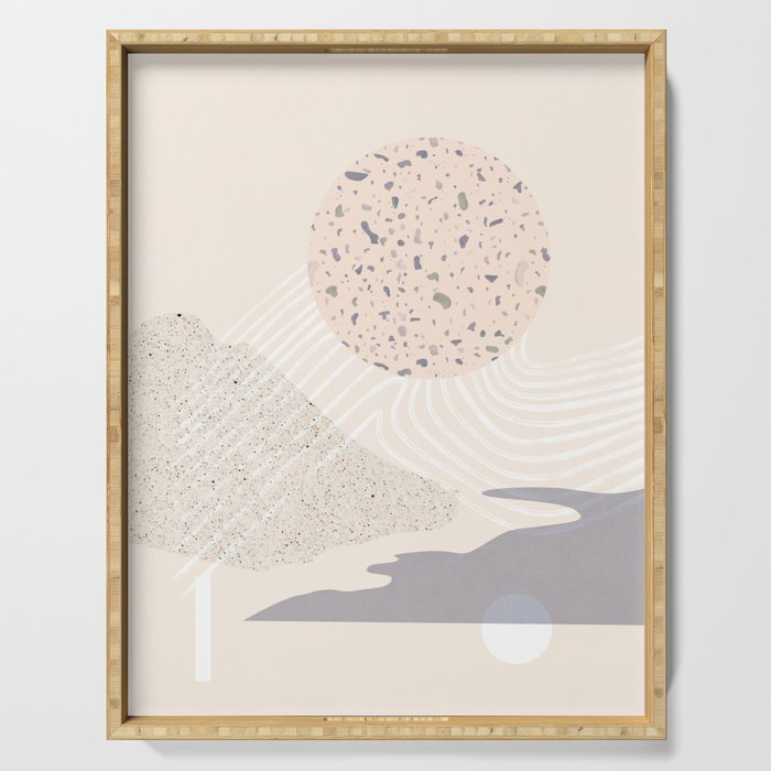Soft landscape Serving Tray Gallery Image 1