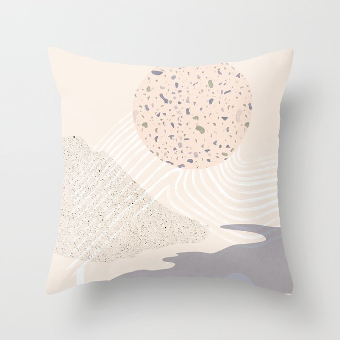Soft landscape Throw Pillow Gallery Image 6