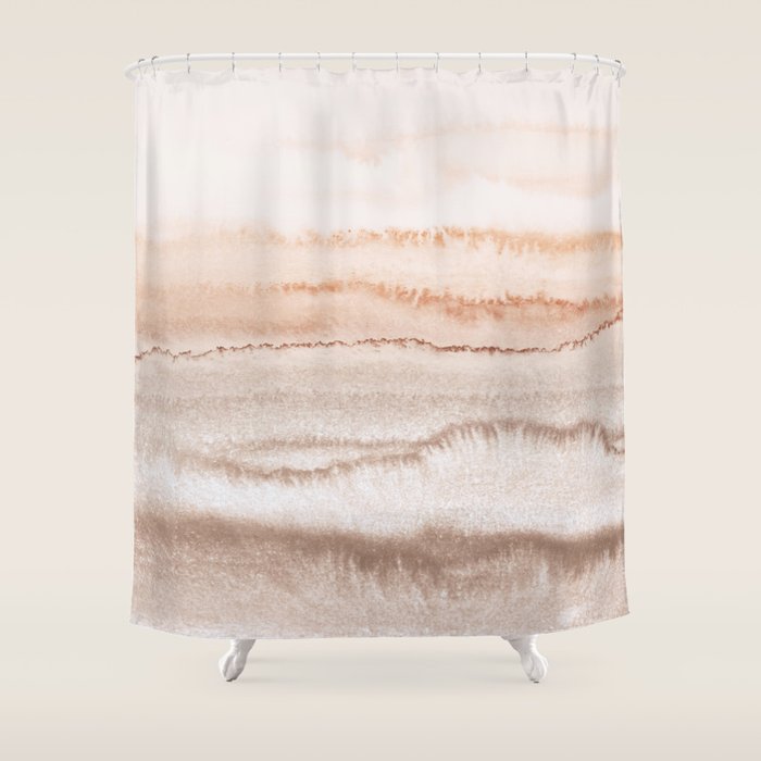 WITHIN THE TIDES NATURAL TWO by Monika Strigel Shower Curtain Gallery Image 1