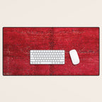 Brilliant Red Antique Moroccan Rug Print Desk Mat Gallery Image 1