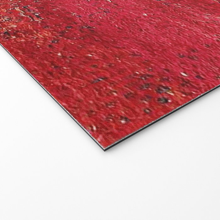 Brilliant Red Antique Moroccan Rug Print Welcome Mat Gallery Image 2