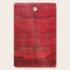 Brilliant Red Antique Moroccan Rug Print Cutting Board Gallery Image 1