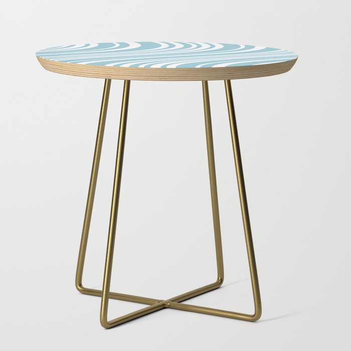 Wavy Stripes XXXV - Sky Blue Side Table Gallery Image 1