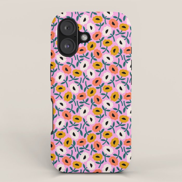 Floral Bliss - Tropical Pink Pattern iPhone Case Gallery Image 1