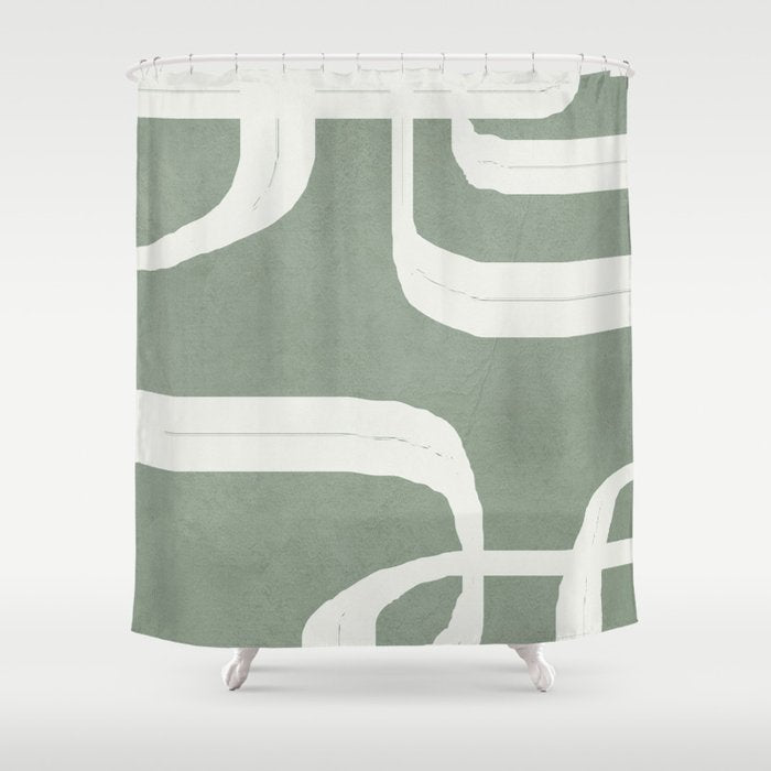 Abstract Lines II Shower Curtain Gallery Image 1