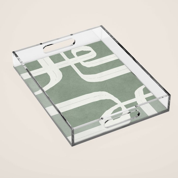 Abstract Lines II Acrylic Tray Gallery Image 1